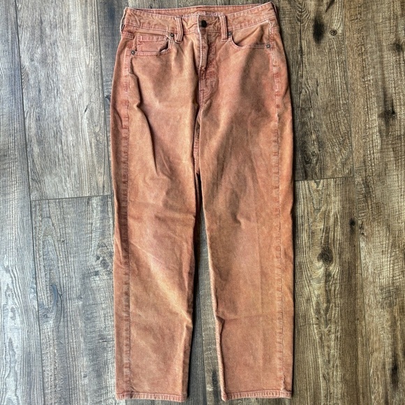 American Eagle Outfitters Pants - American Eagle Outfitters Corduroy Pants Burnt Orange Women's Size 8